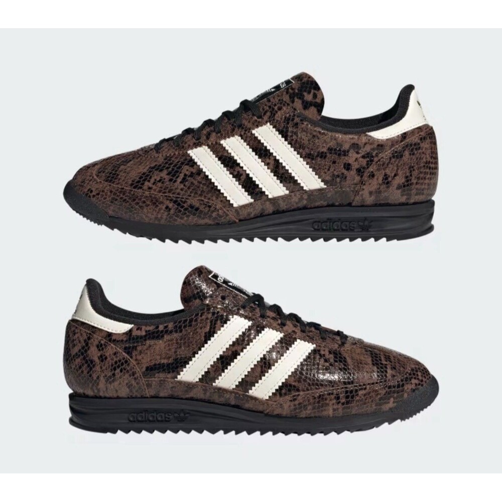 Adidas SL 72 OG Women’s BROWN Sneakers Snakeskin Pack JS3981 Size 5.5